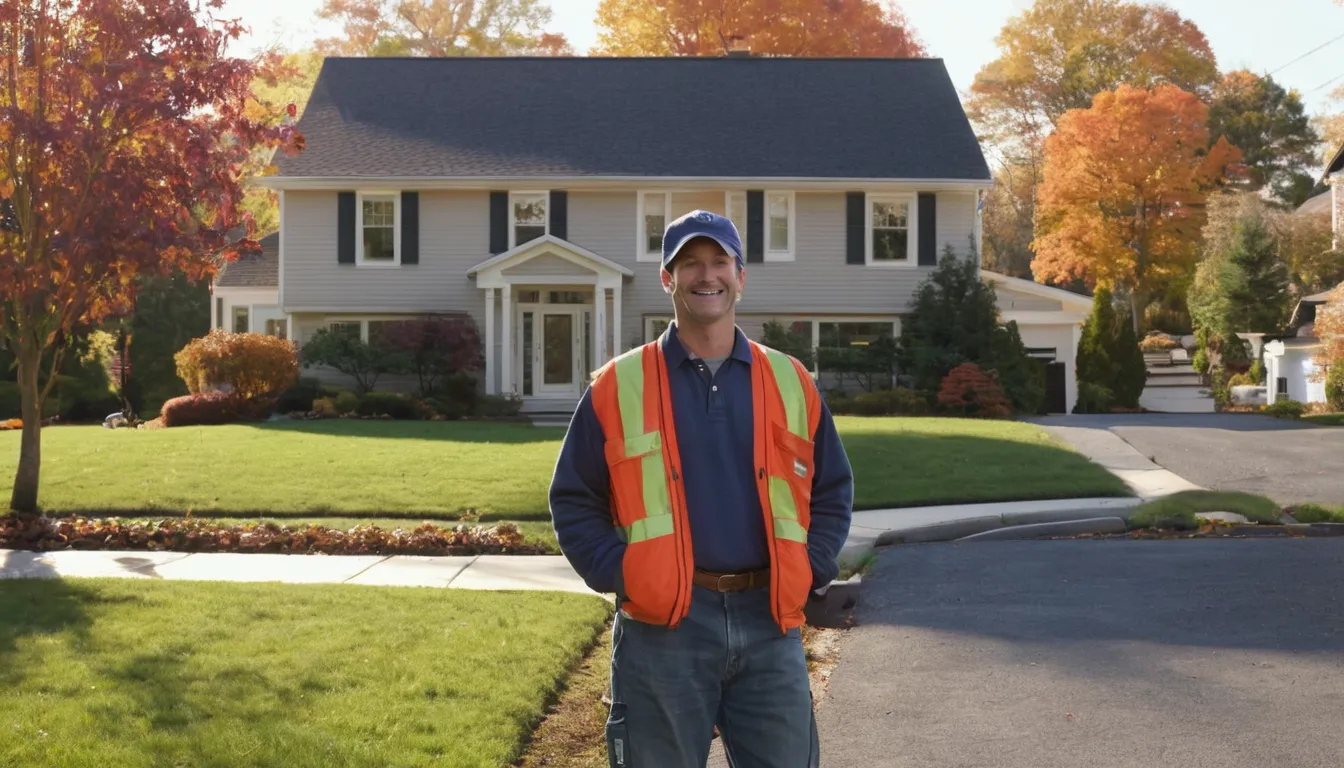 Independent septic provider and homeowner talking beside a pumping truck in Taunton